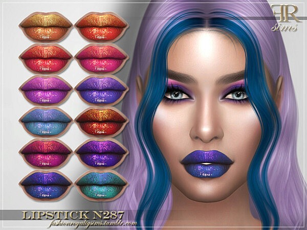 Lipstick N287 by FashionRoyaltySims from TSR