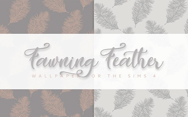 Fawning Feather Wallpaper from Simplistic