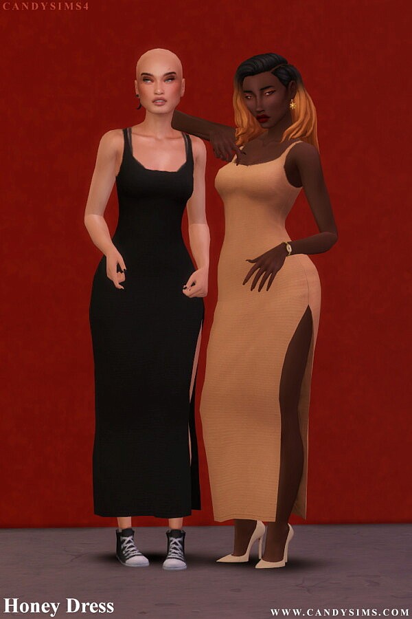Honey Dress from Candy Sims 4