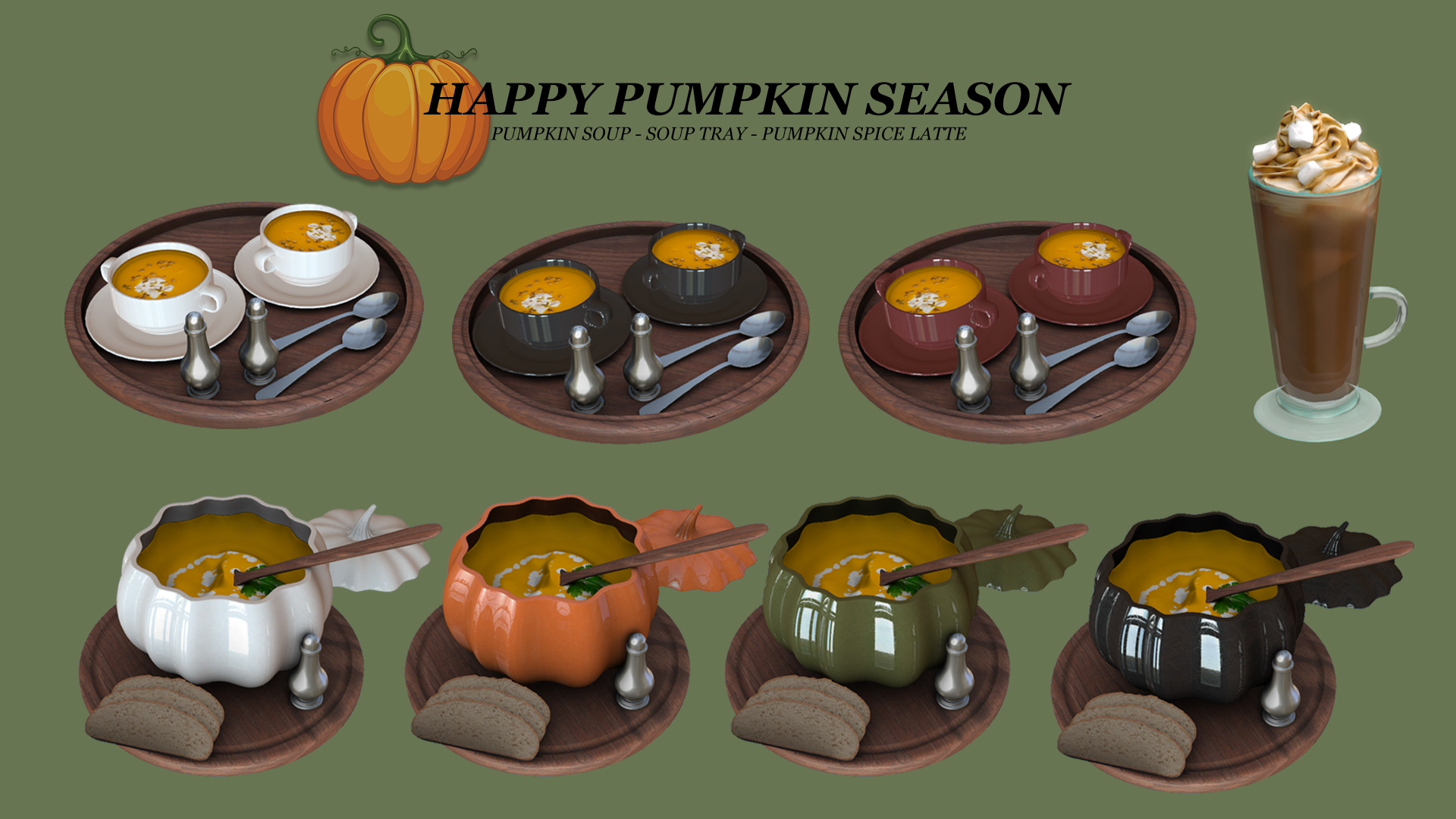 Happy Pumpkin Season from Leo 4 Sims