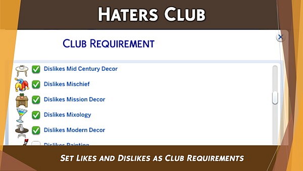 Haters Club by FDSims4Mods from Mod The Sims
