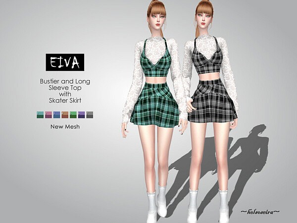 Eiva Outfit Short Dress by Helsoseira from TSR