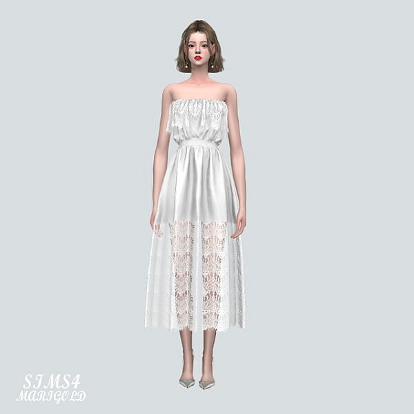 Lace TT 88 Long Dress from SIMS4 Marigold