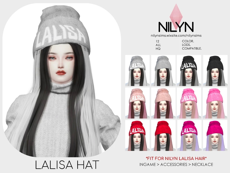 Lalisa Hat From Nilyn Sims 4 • Sims 4 Downloads