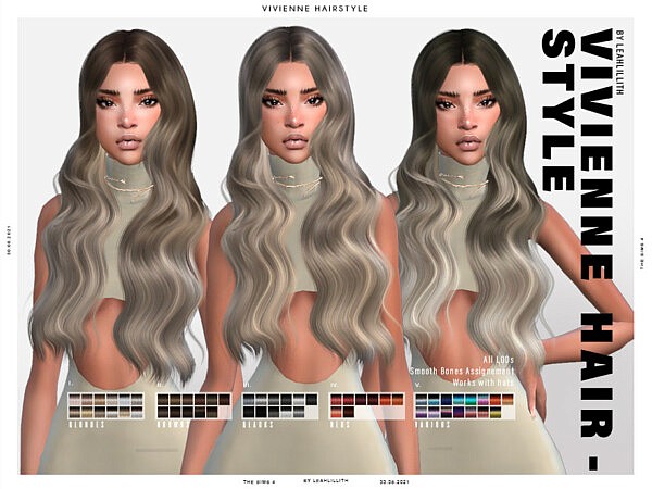 Vivienne Hairstyle by LeahLillith from TSR