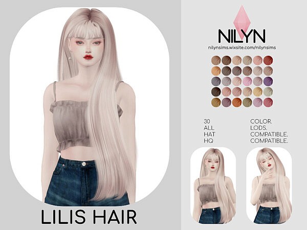 Lilis Hair from Nilyn Sims 4
