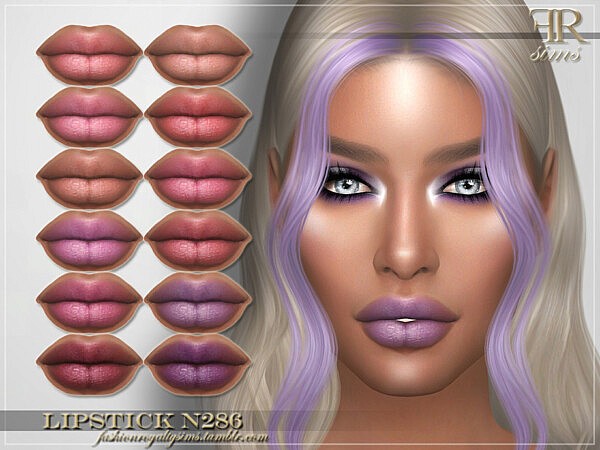 Lipstick N286 by FashionRoyaltySims from TSR