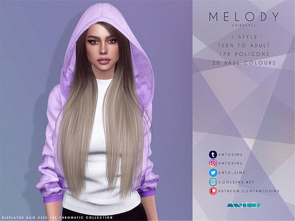 Melody Hair by Anto from TSR