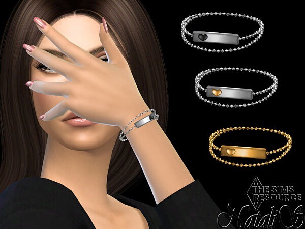 Metal bar with heart bracelet by NataliS from TSR