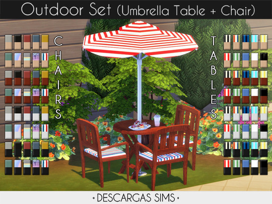 Outdoor Set from Descargas Sims