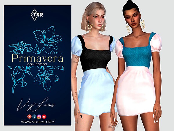 Primavera Collection Dress III by Viy Sims from TSR