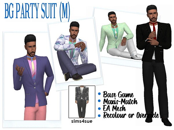 Party Suit M from Sims 4 Sue