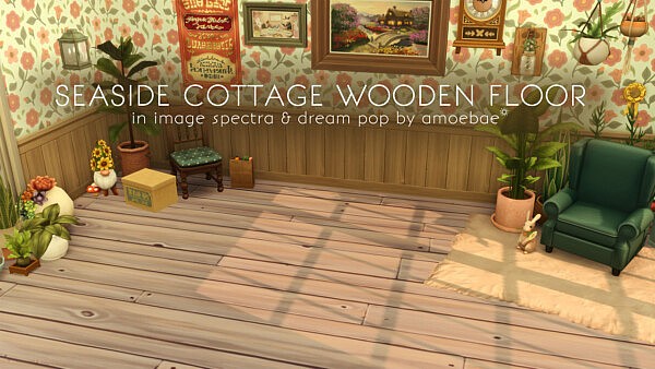 Seaside Cottage Wooden Floor from Picture Amoebae