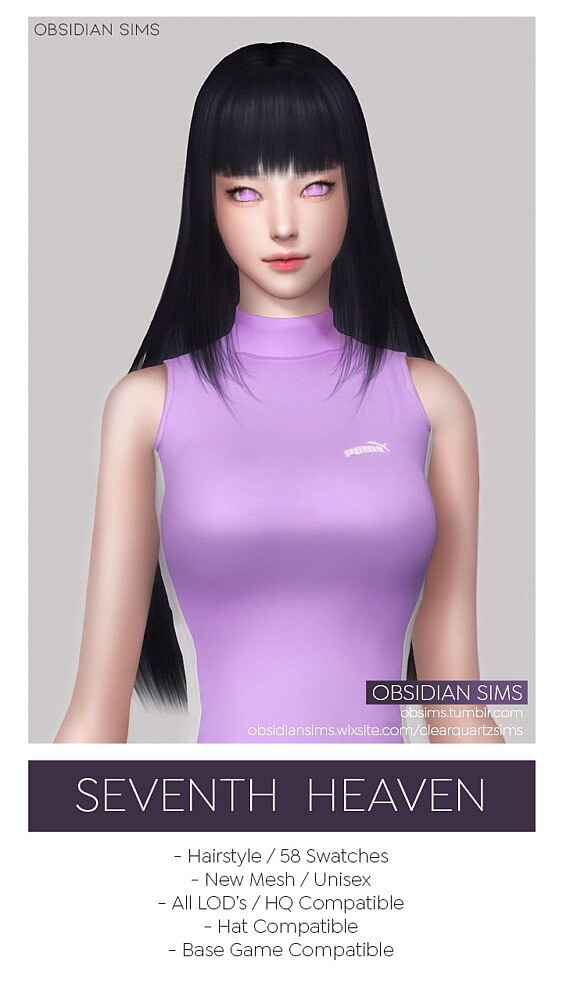 Seventh Heaven Hair from Obsidian Sims