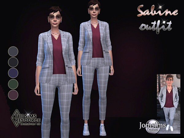 Sabine inspired tailleur pants by jomsims from TSR