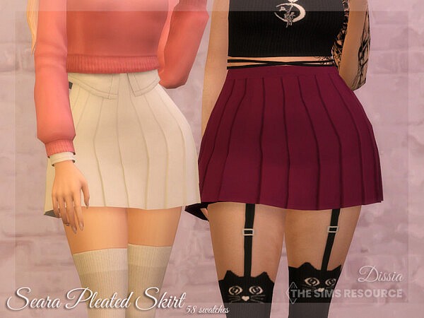 Seara Pleated Skirt by Dissia from TSR