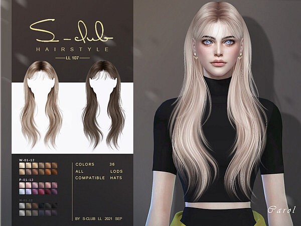 Shawl long hair (Carol) by S Club from TSR