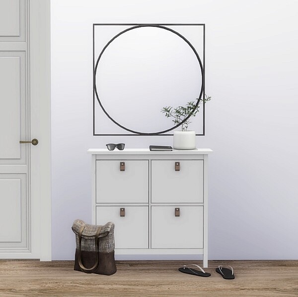 Shoe Storage, Geometric Mirror and Pair Pot from Heurrs