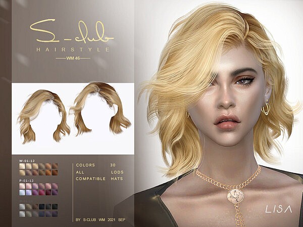 Short wavy hair by S Club from TSR