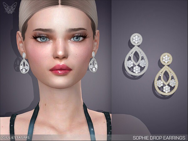 Sophie Drop Earrings by feyona from TSR
