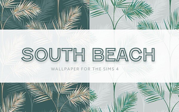 South Beach Palm Wallpaper from Simplistic
