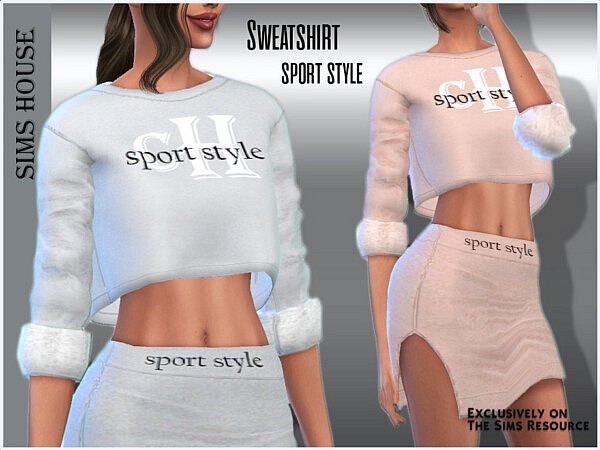 Sweatshirt sport style by Sims House from TSR