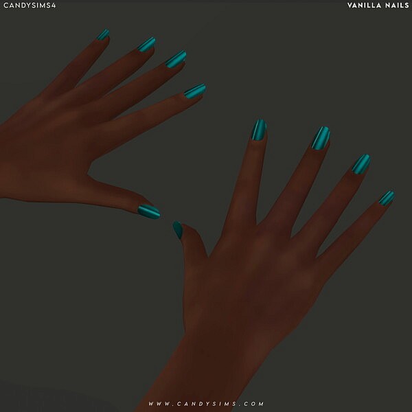 Vanilla Nails from Candy Sims 4