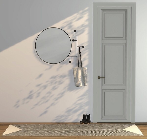 Vianela Wall Mirror With Hangers from Heurrs