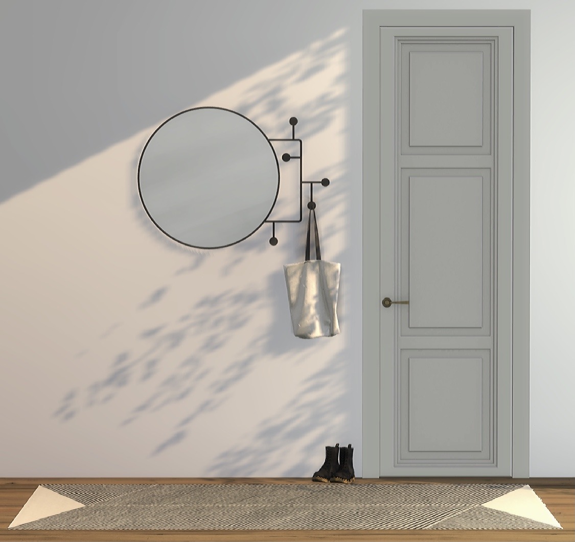 Vianela Wall Mirror With Hangers from Heurrs