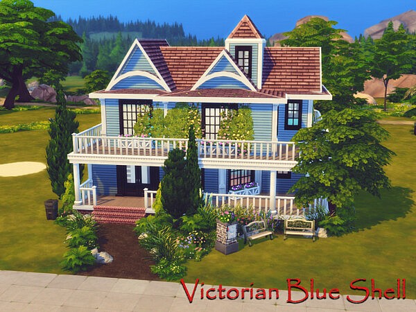 Victorian Blue Shell House by GenkaiHaretsu from TSR