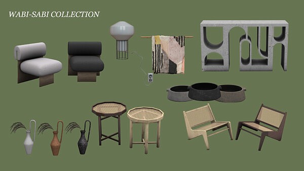 WabiSabi Objects Collection from Dinha Gamer