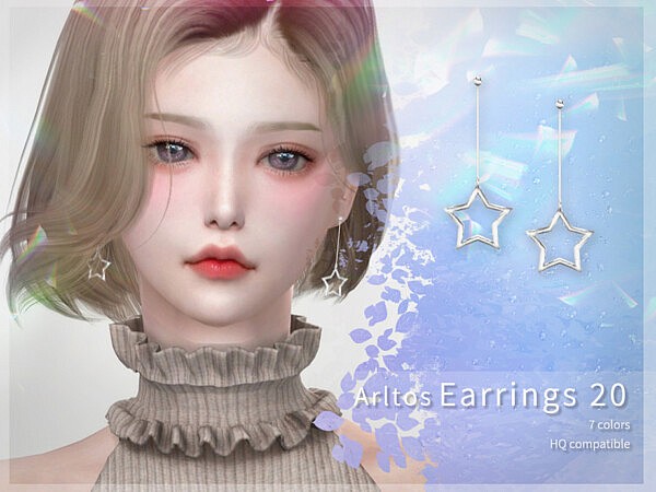 Long star earrings by from TSR