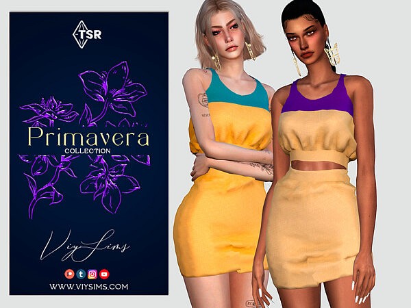Primavera Collection  Top for floral set by Viy Sims from TSR