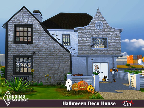 Halloween deco house by evi from TSR