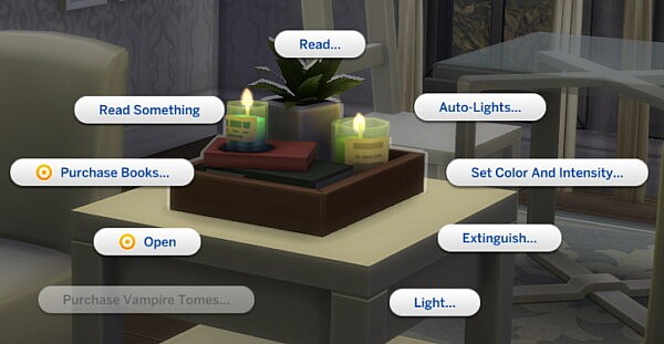 Multi Purpose Objects Light and Bookshelf by Ilex from Mod The Sims