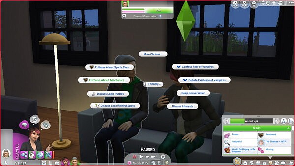 5 Traits Charming, Dramatic, Gearheart, Space Cadet, Insightful by jessienebulous from Mod The Sims