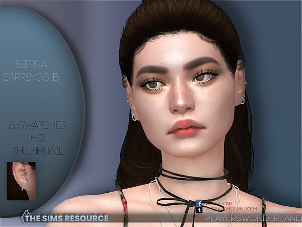 Sierra Earrings B by PlayersWonderland from TSR
