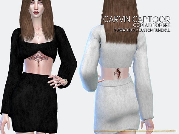 Plaid Top Set by carvin captoor from TSR
