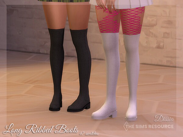 Long Ribbed Boots by Dissia from TSR