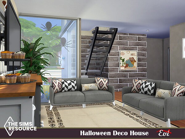 Halloween deco house by evi from TSR