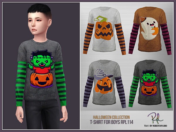 Halloween Collection T Shirt for Boys RPL114 by RobertaPLobo from TSR