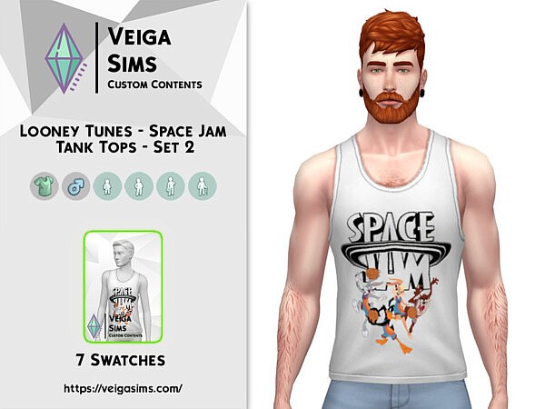 Space Jam Tank Tops   Set 2 by  David Mtv from TSR