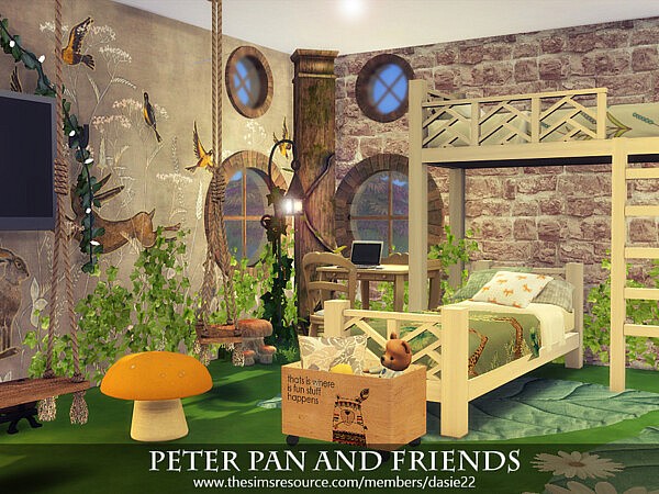 Peter Pan and Friends bedroom by dasie2 from TSR • Sims 4 Downloads
