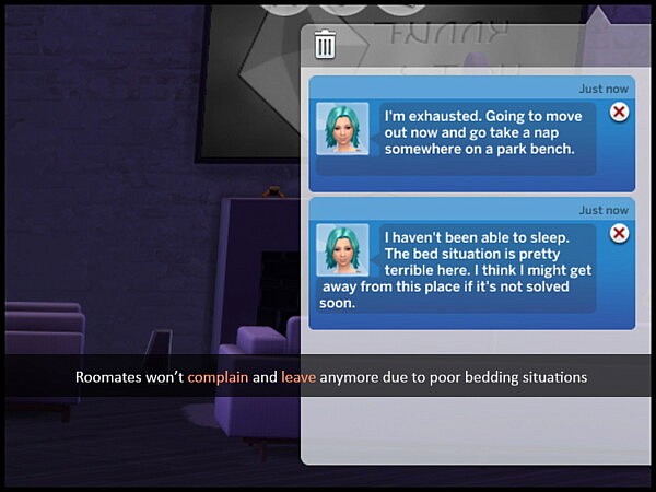 Roommate Satisfaction by Byt3s from Mod The Sims