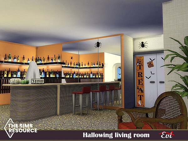 Halloween living room by evi from TSR