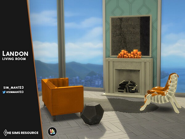 Landon Living Room by sim man123 from TSR