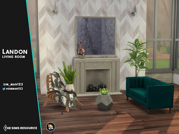 Landon Living Room by sim man123 from TSR