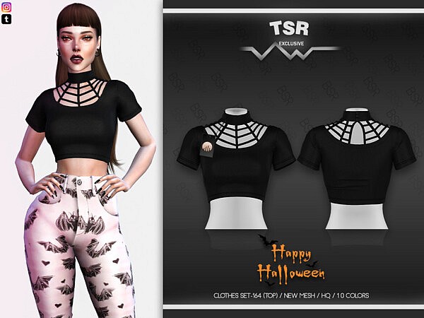 HALLOWEEN CLOTHES SET 164 (TOP) BD565 by busra tr from TSR