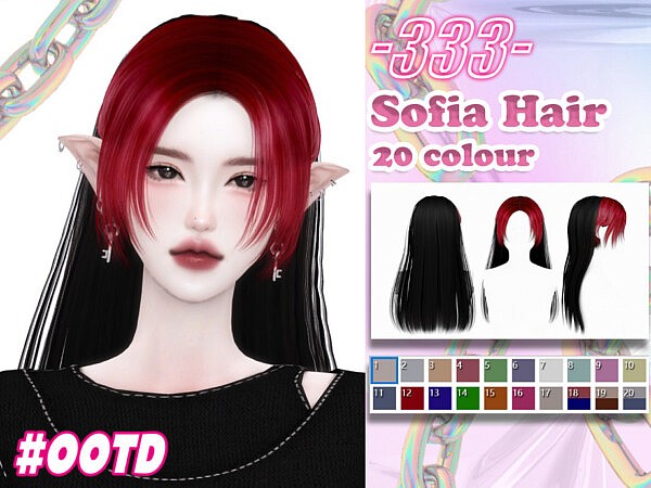 Sofia hair by asan333 from TSR