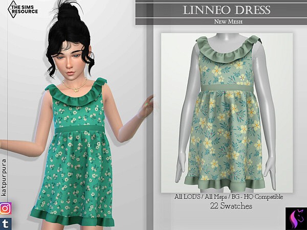 Linneo Dress by KaTPurpura from TSR